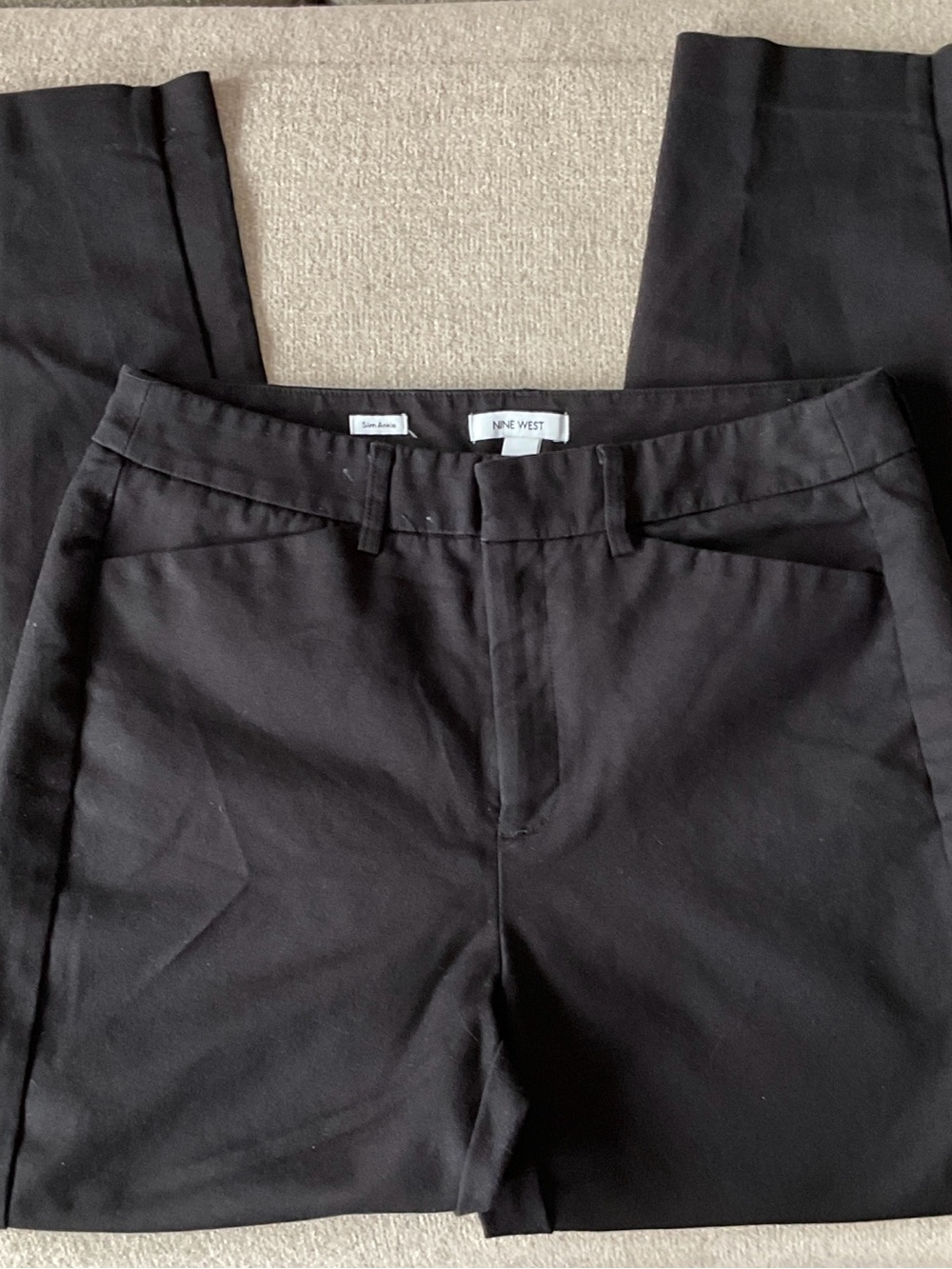 Nine West Women's Black Straight-Leg Dress Pants
